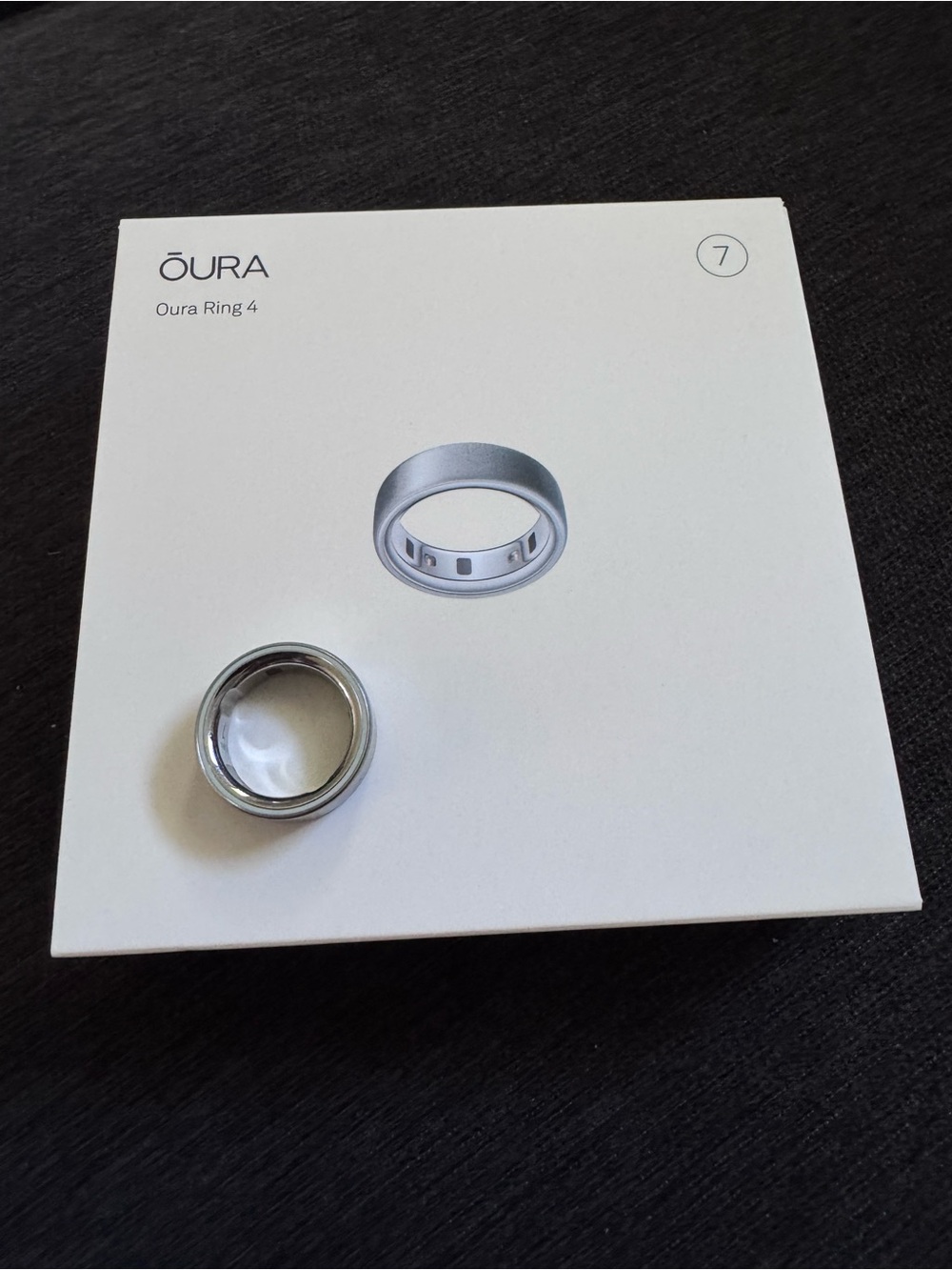 Oura Ring 4- Brushed Silver- Size 7